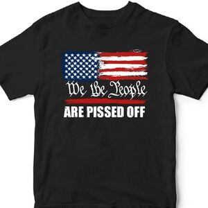 We The People Patriotic Western Graphic Print T Shirt Black Unisex S - XXXL NWT